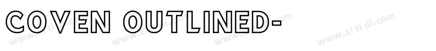 Coven Outlined字体转换